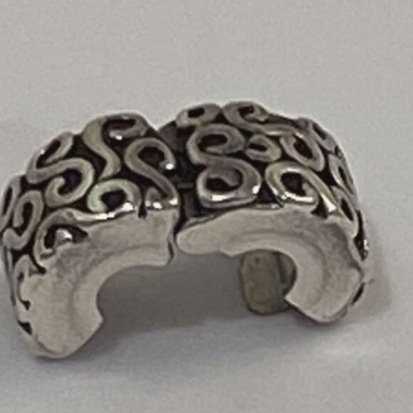Pandora S Clip Swirl Charm 925 Sterling Silver Bracelet Charm - Picture 8 of 10